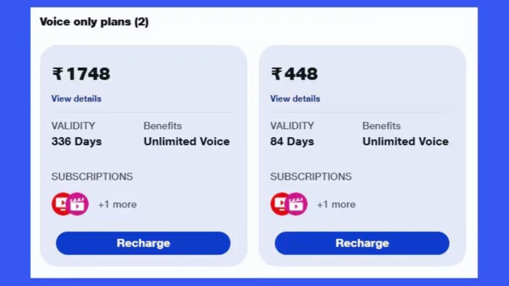 Jio unlimited calling plan 84