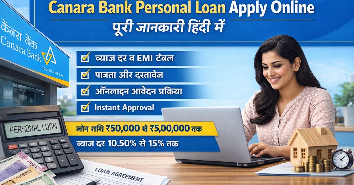 Canara bank Personal Loan Apply Online