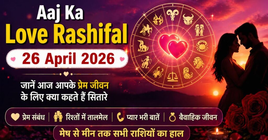 Aaj Ka Love Rashifal 26 April 2026